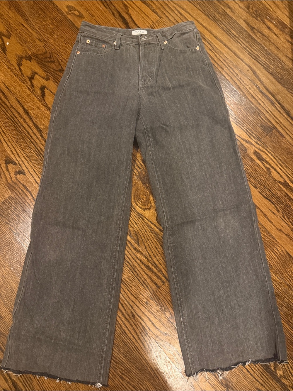 PARKE low rise baggy jeans in grey